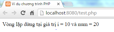 Vòng lặp while trong PHP